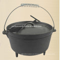 2.5qt Preseasoned hierro fundido acampar Stockpot Precio China Factory